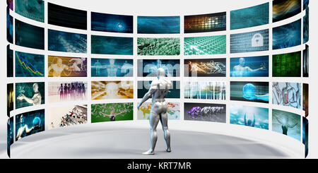 Multimedia Technik Konzept Stockfoto