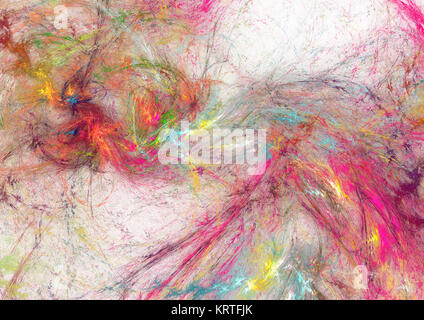 Fractal Flame, abstrakte digitale Bild Stockfoto