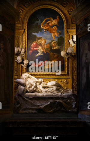 Gesegnet Ludovica Albertoni von Gian Lorenzo Bernini - Altieri Kapelle - San Francesco a Ripa-Rom Stockfoto