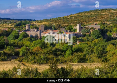 La Couvertoirade - La Couvertoirade eine mittelalterliche befestigte Stadt in Aveyron, Frankreich Stockfoto