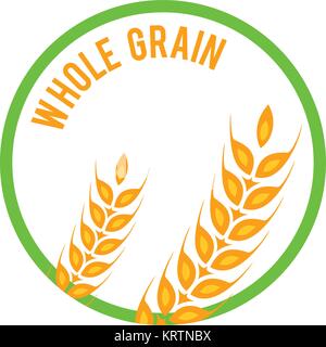 Vollkorn logo Vorlage vektor Icon Design Stock Vektor
