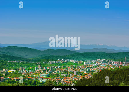 Blick über Veliko Tarnovo Stockfoto