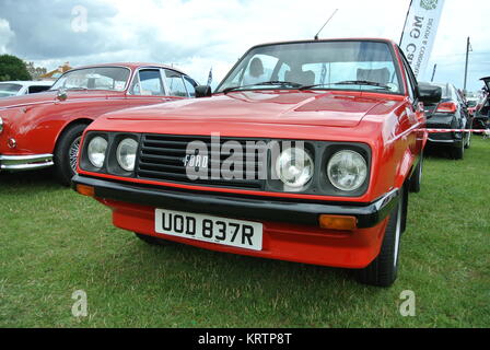 Mk2 Ford Escort RS 2000, geparkt auf dem Display Stockfoto