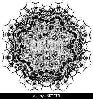 Ornamentale Mandala Silhouete Stockfoto