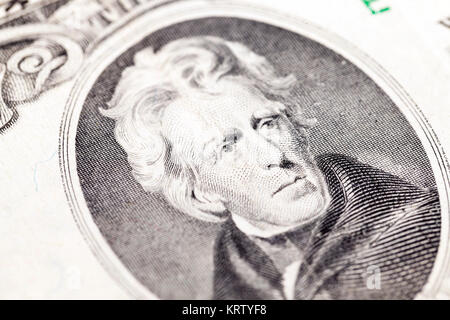 US-Dollar, close-up Stockfoto