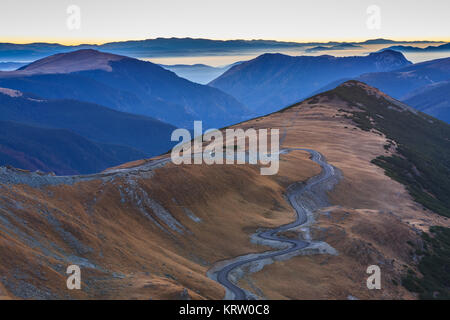 Transalpina Straße 2145m Stockfoto