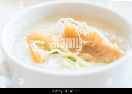 Congee Reisbrei Stockfoto