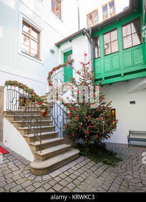 Weihnachtsbaum auf dem Altstädter Ring in Prag Stockfoto