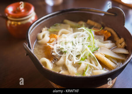 Japanische Nudeln im Restaurant Stockfoto