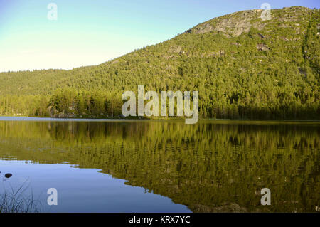 See im Abendlicht Stockfoto