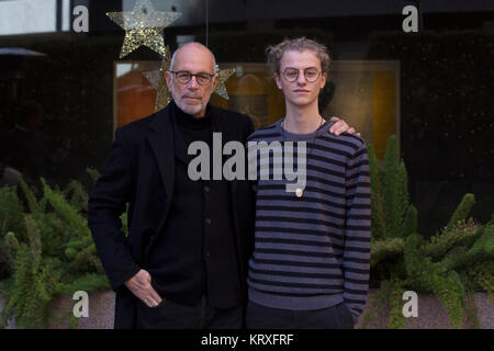 Gabrile Salvatores, Ludovico Girardello und Victor Perez Bilder, die während der fotoauftrag der italienischen Film Il Ragazzo Unsichtbare seconda Generazione im Hotel Le Meridien Visconti in Rom Stockfoto