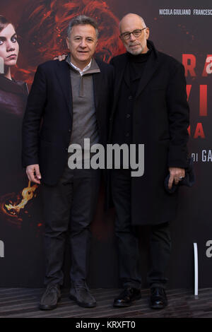 Gabrile Salvatores, Ludovico Girardello und Victor Perez Bilder, die während der fotoauftrag der italienischen Film Il Ragazzo Unsichtbare seconda Generazione im Hotel Le Meridien Visconti in Rom Stockfoto