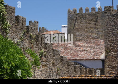 Ein Tag in Obidos, Portugal Stockfoto