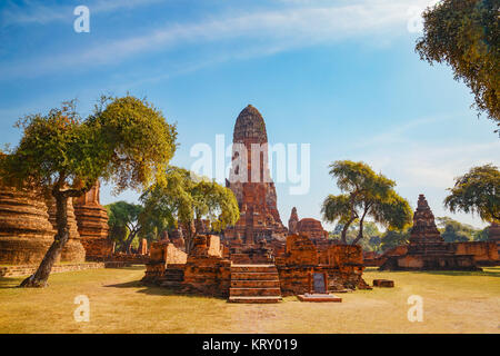 Wat Phra Ram Tempel Ayuthaya Historical Park, einem UNESCO-Weltkulturerbe in Thailand Ayuthaya, Thailand - 4. NOVEMBER 2016: Wat Phra Ram Tempel Stockfoto