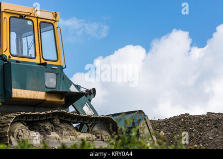 Maschinen auf der Baustelle Stockfoto