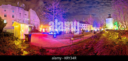 Zagreber Oberstadt Weihnachtsmarkt Stockfoto