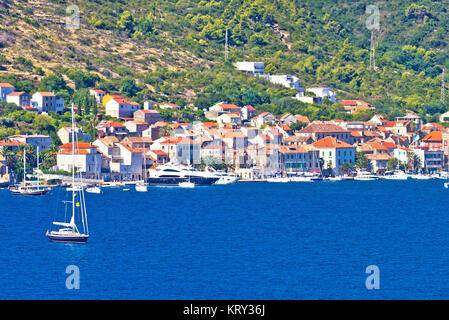 Insel Vis-Meer-panorama Stockfoto