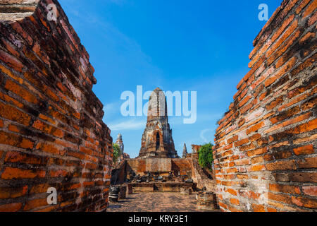 Wat Phra Ram Tempel Ayuthaya Historical Park, einem UNESCO-Weltkulturerbe in Thailand Ayuthaya, Thailand - 4. NOVEMBER 2016: Wat Phra Ram Tempel Stockfoto