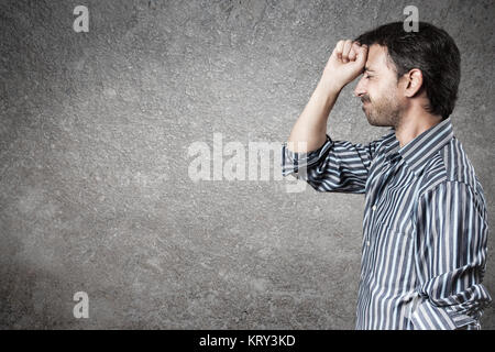 Enttäuschter Mann Stockfoto