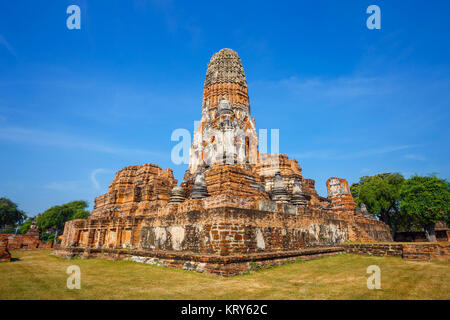 Wat Phra Ram Tempel Ayuthaya Historical Park, einem UNESCO-Weltkulturerbe in Thailand Ayuthaya, Thailand - 4. NOVEMBER 2016: Wat Phra Ram Tempel Stockfoto