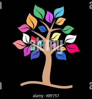 Bunter Baum Stockfoto