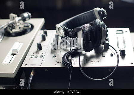 DJ-mixer Stockfoto