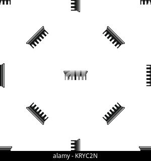 Brücke Muster nahtlose Schwarz Stock Vektor