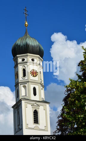 Steeple klosterkirche Bad Schussenried Stockfoto