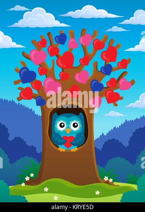 Valentine baum Thema Bild 2 Stockfoto