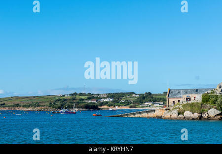 Alte Rettungsboot Station Hugh Town, St Mary's, Isles of Scilly Stockfoto