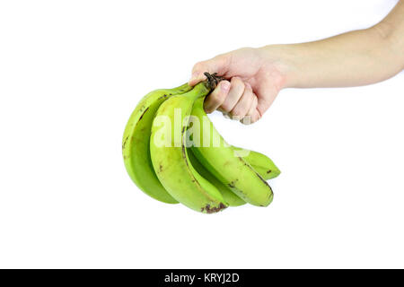 Hand einige Nährstoff reichen Bananen Stockfoto