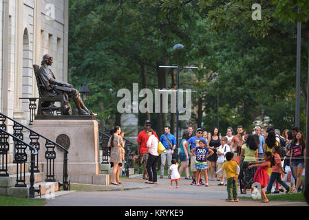 Denkmal, John Havard, Havard University, Cambridge, Massachusetts, USA/Universität, Denkmal, Havard Universität, USA/Universität Stockfoto