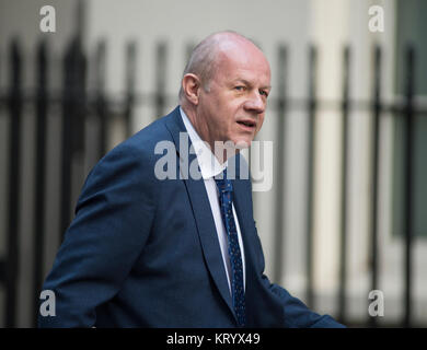 Damian Green Teilnahme an Kabinett am 17.1.17. Erste Staatssekretär und Minister für das Cabinet Office Damian Green gezwungen am 20 Dez 2017 abzufinden. Stockfoto