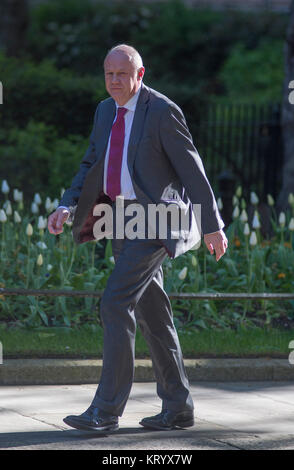 Damian Green Teilnahme an Kabinett am 25.4.17. Erste Staatssekretär und Minister für das Cabinet Office Damian Green gezwungen am 20 Dez 2017 abzufinden. Stockfoto