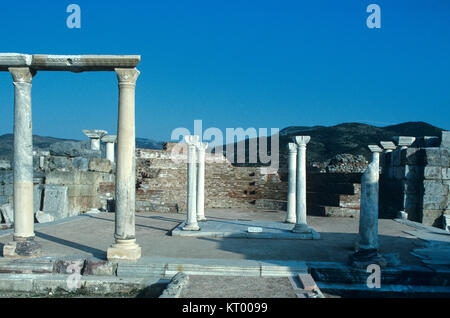 Grab des Heiligen Johannes der Apostel & Saint John's Church oder die Basilika, c 6., Selçuk, Izmir, Türkei Stockfoto