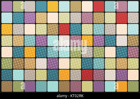 Mosaik Hintergrund von farbigen Quadraten Stockfoto