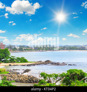 Ansichten der Hafenstadt auf dem Ozean (Galle Sri Lanka) Stockfoto