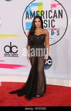 American Music Awards 2017 Ankünfte an Microsoft Theater am 19. November 2017 in Los Angeles, CA Mit: Demi Lovato Wo: Los Angeles, Kalifornien, Vereinigte Staaten, wenn: 20 Nov 2017 Credit: Nicky Nelson/WENN.com Stockfoto