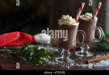 Weihnachten gewürzt Heiße Schokolade Stockfoto