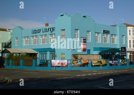 Art déco-Gebäude der Marine Parade Osten Clacton-On-Sea Essex UK Stockfoto