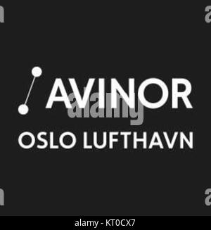 Avinor OSL bezeichnet den Flughafen Oslo in Gardermoen in Norwegen. Er ist der wichtigste internationale Flughafen in der Region Oslo, bekannt für seine modernen Einrichtungen und eine Schlüsselrolle im Luftverkehr. Stockfoto