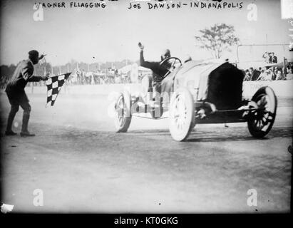 1912 Indianapolis 500, Joe Dawson gewinnen Stockfoto