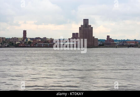 Ansicht von Birkenhead in Liverpool Stockfoto