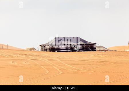 Desert Camp in Liwa Oase Stockfoto