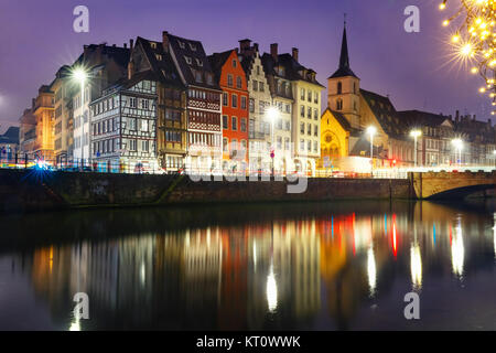Morgen-Damm in Straßburg, Elsass Stockfoto