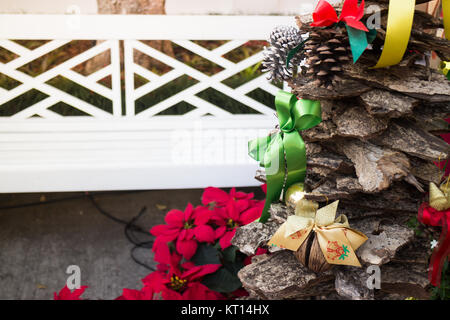 Weihnachten und neues Jahr saisonale schön zu Hause eingerichtet Stockfoto