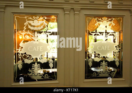 Tschechien, Böhmen: Marienbad, das Wiener Café des 5 Sterne Kurhotel Nove Lazne. Stockfoto