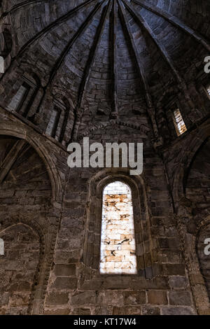 Diese Kathedrale wurde im 13. Jahrhundert begonnen. Es liegt in der Altstadt von Plasencia entfernt. Spanien. Stockfoto