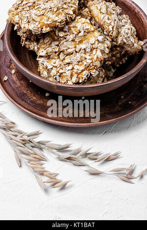 Hausgemachte oatmeal Cookies Stockfoto