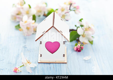 Ostern Dekoration mit Apple Blossom. Stockfoto